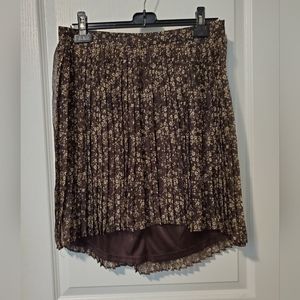 Propaganda by Plenty brown floral printed skirt size M